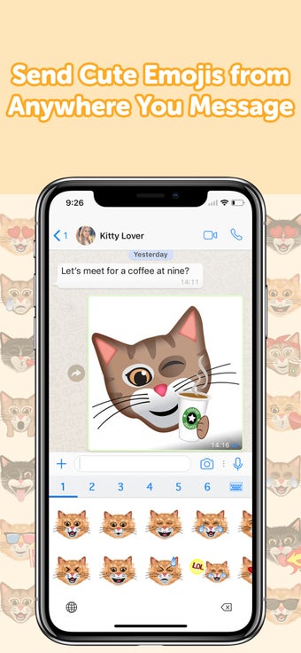 Imagen 1 para CatMoji - Cat Emoji Stick…