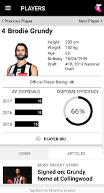 Imagen 2 para Collingwood Official App