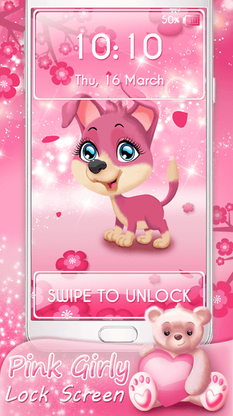 Image 2 for Pink Girly Lock Screen