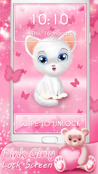 Image 3 for Pink Girly Lock Screen