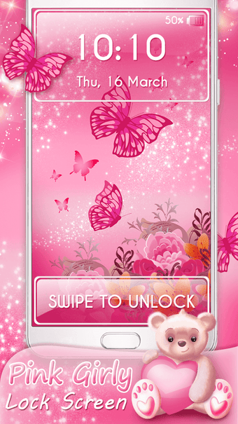 Image 1 for Pink Girly Lock Screen