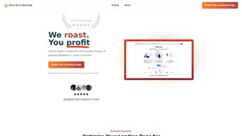 Image 0 for Roast My Landing Page