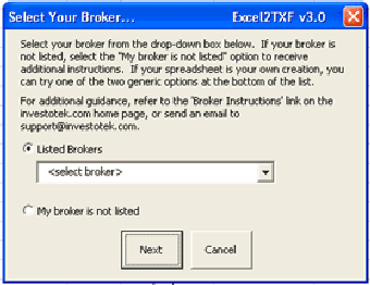 Image 0 for Excel2TXF