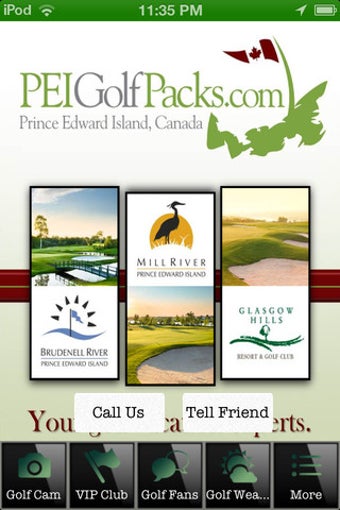Image 0 for PEI Golf Packs