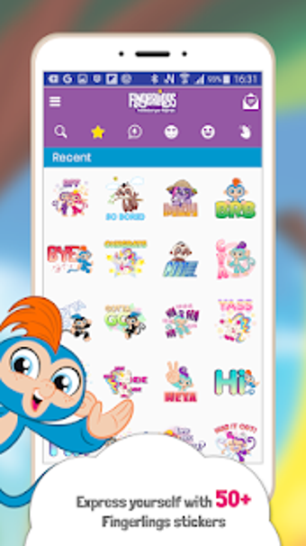 Image 2 for Fingerlings Emoji Sticker…
