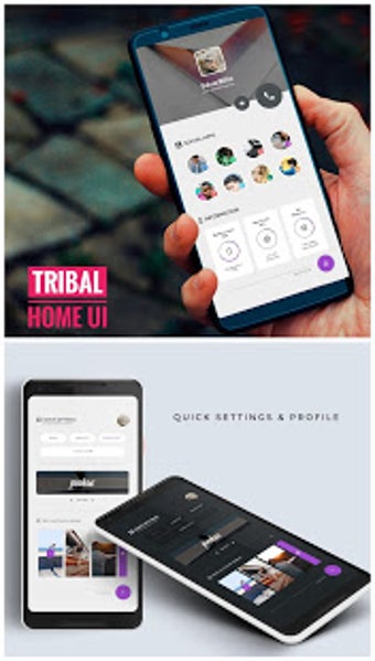 Image 1 for Tribal Home UI for KLWP