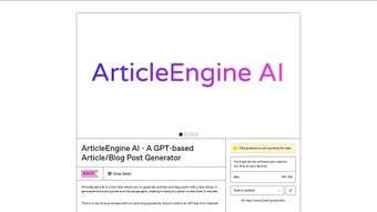 Image 0 for ArticleEngine