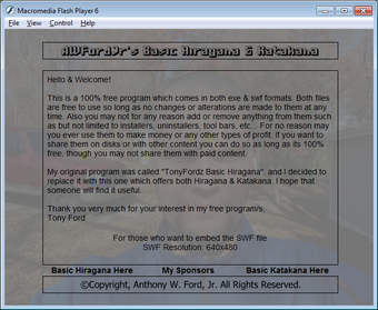 Imagen 0 para AWFordJr's Basic Hiragana…