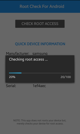 Image 3 for Root Check Fast SU Checke…