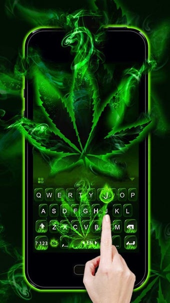 Image 0 for Rasta Weed Keyboard Theme