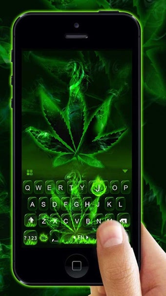 Image 2 for Rasta Weed Keyboard Theme