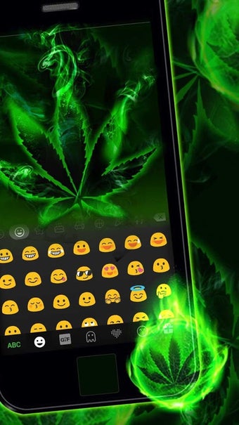 Image 3 for Rasta Weed Keyboard Theme