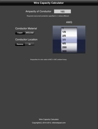 Imagen 1 para Wire Current Calculator