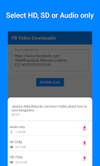 Imagen 1 para Video downloader for Face…