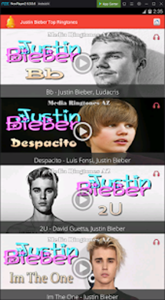 Imagen 3 para Justin Bieber Top Rington…