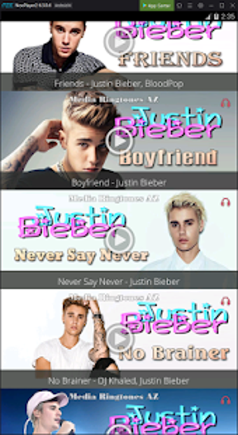 Imagen 0 para Justin Bieber Top Rington…