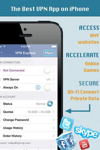 Imagen 2 para VPN Express - Free Mobile…