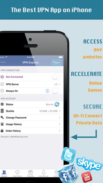 Imagen 3 para VPN Express - Free Mobile…
