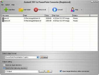 Imagen 0 para Aostsoft TIFF to PowerPoi…