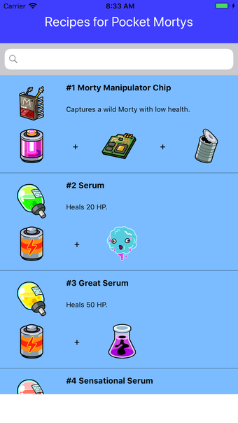 Image 1 for Recipes for Pocket Mortys
