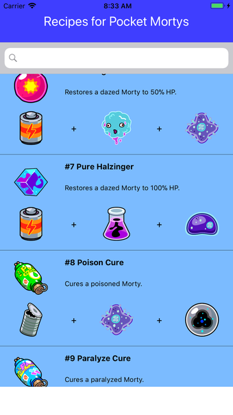 Image 0 for Recipes for Pocket Mortys