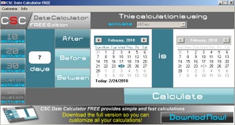 Image 0 for CSC Date Calculator