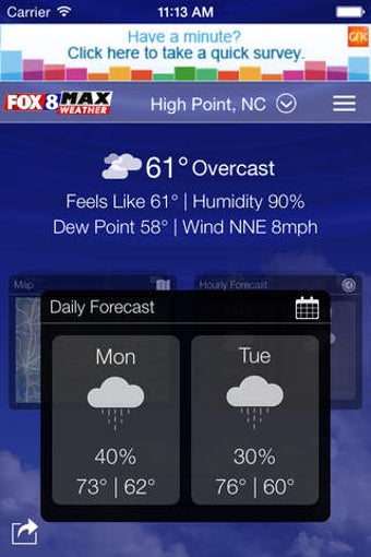 Image 0 for Fox8 Max Weather