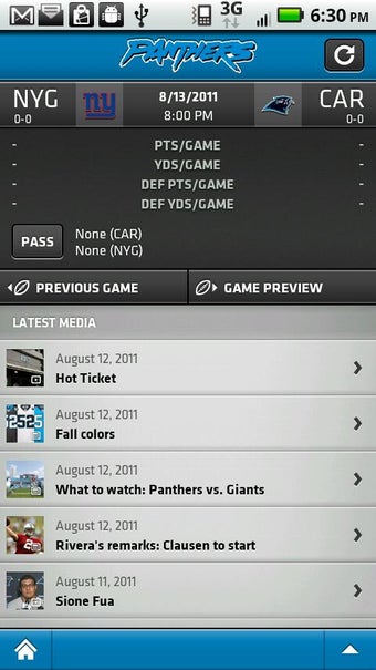 Imagen 1 para Carolina Panthers Mobile