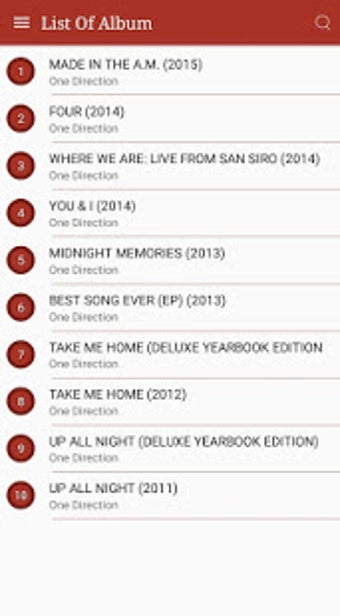 Image 0 for All One Direction Songs L…