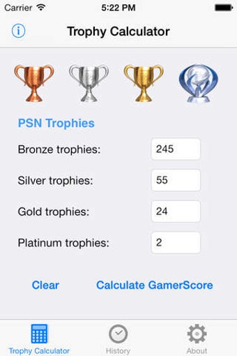 Image 0 for Trophy Calculator