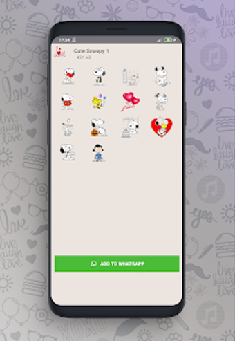 Imagen 2 para New Cute Snoopy Stickers …