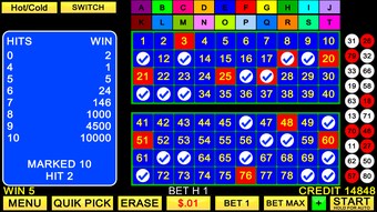 Image 2 for Keno 20 Card