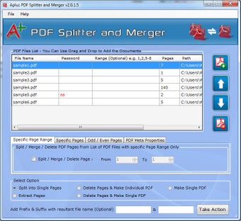 Imagen 0 para Aplus PDF Splitter and Me…