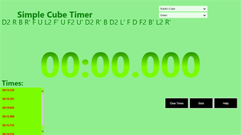 Imagen 1 para Simple Cube Timer for Win…