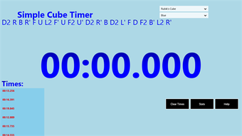 Imagen 3 para Simple Cube Timer for Win…