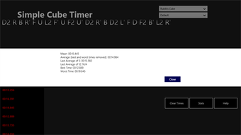 Imagen 2 para Simple Cube Timer for Win…