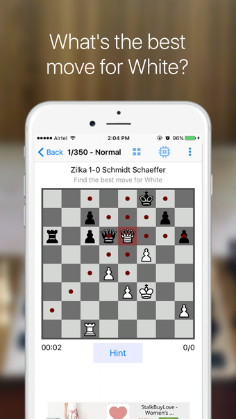 Image 0 for iChess - Chess puzzles