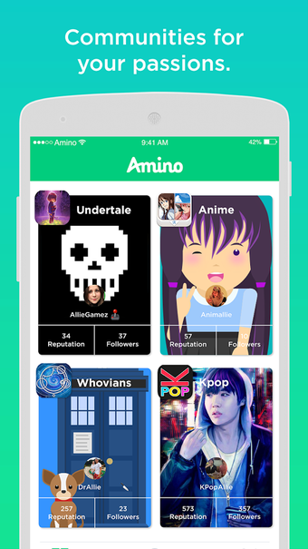 Image 2 for Amino: Communities and Ch…