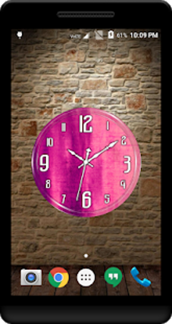 Image 0 for Pink Clock Live Wallpaper
