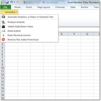 Image 0 for Excel Random Data (Number…