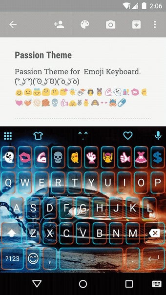 Imagen 1 para Passion Emoji Keyboard Th…