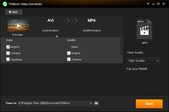 Imagen 1 para TDMore Video Converter