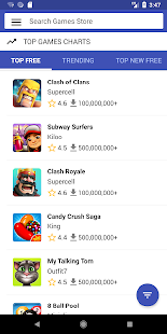 Image 1 for Games Store App Market