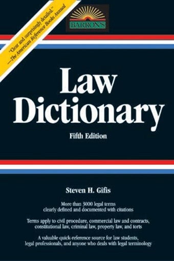 Image 0 for Barron's Law Dictionary -…