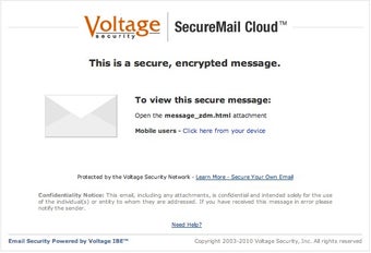 Imagen 0 para Voltage SecureMail Cloud