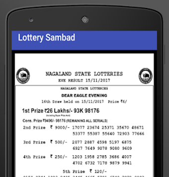 Image 1 for Lottery Sambad Result (Un…
