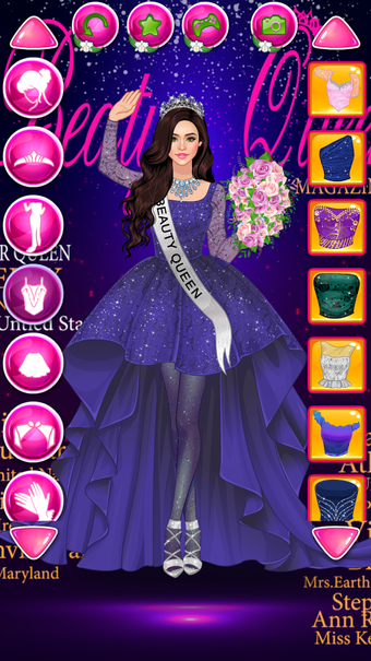 Beauty Queen Dress Up - Star Girl Fashion Screen Prints 1