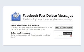 Imagen 1 para Facebook Fast Delete Mess…