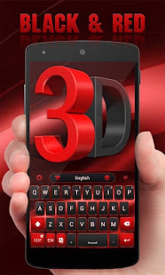 Image 3 for 3D Black and Red GO Keybo…