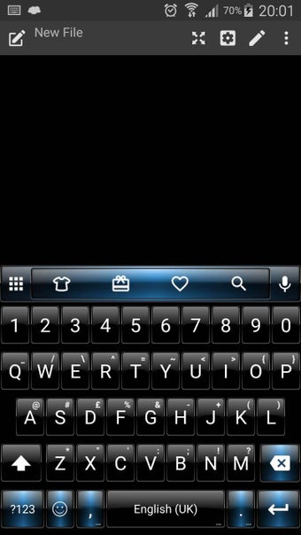 Image 0 for Dusk BlackBlue Emoji Keyb…